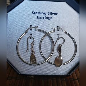 Elegant Silver Hoop Earrings